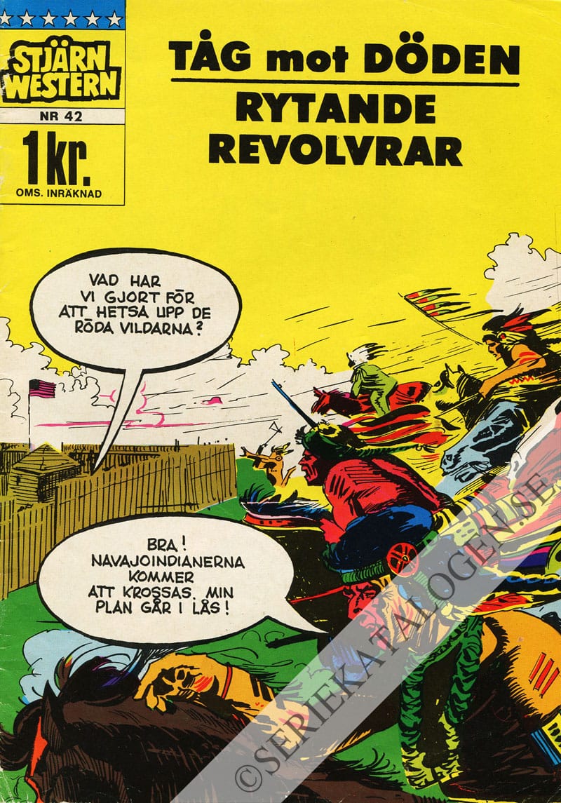 Framsida på Stjärnwestern Tåg mot döden / Rytande revolvrar (1965)