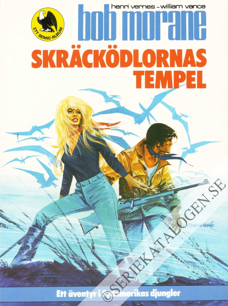 Framsida på Bob Morane Skräcködlornas tempel (1980)