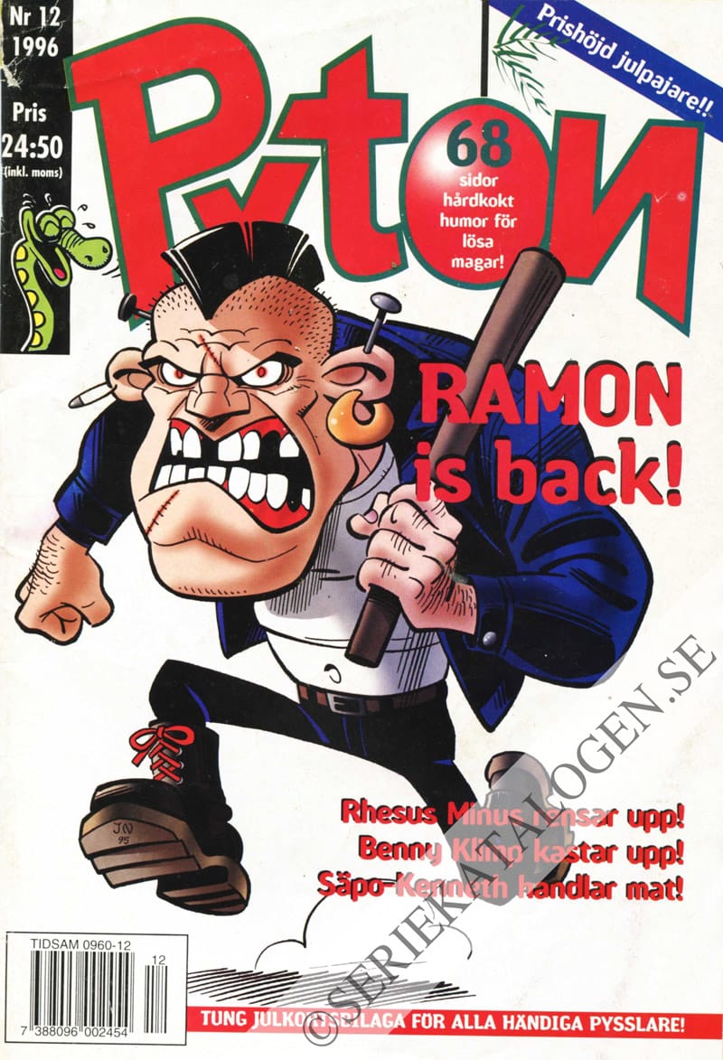Framsida på Pyton #12 (1996)
