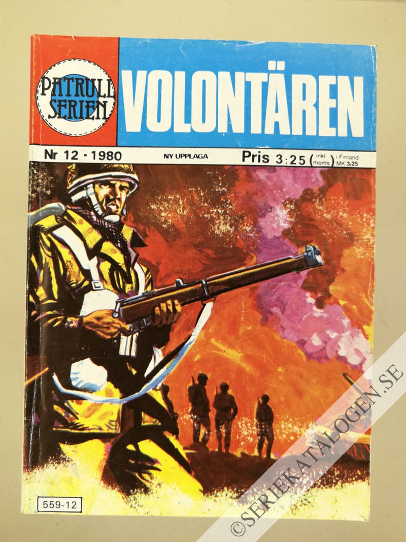 Framsida på Patrullserien Volontären (1980)