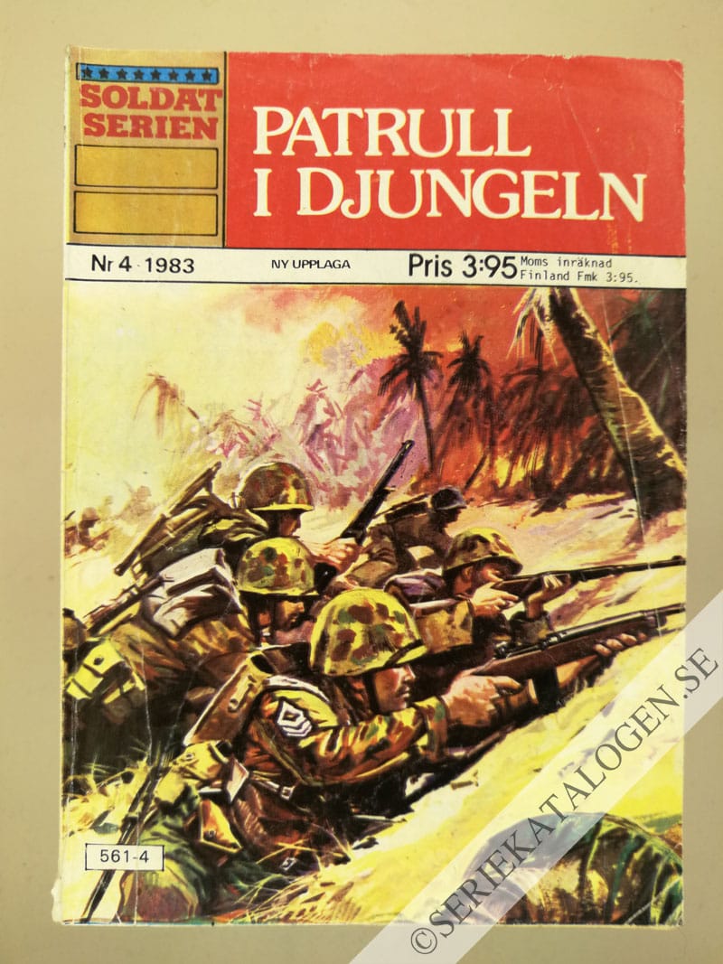 Framsida på Soldatserien #4 - Patrull i djungeln (1983)