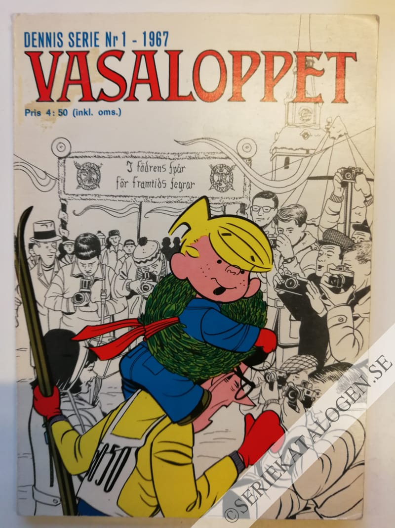 Framsida på Dennis serie Vasaloppet (1967)