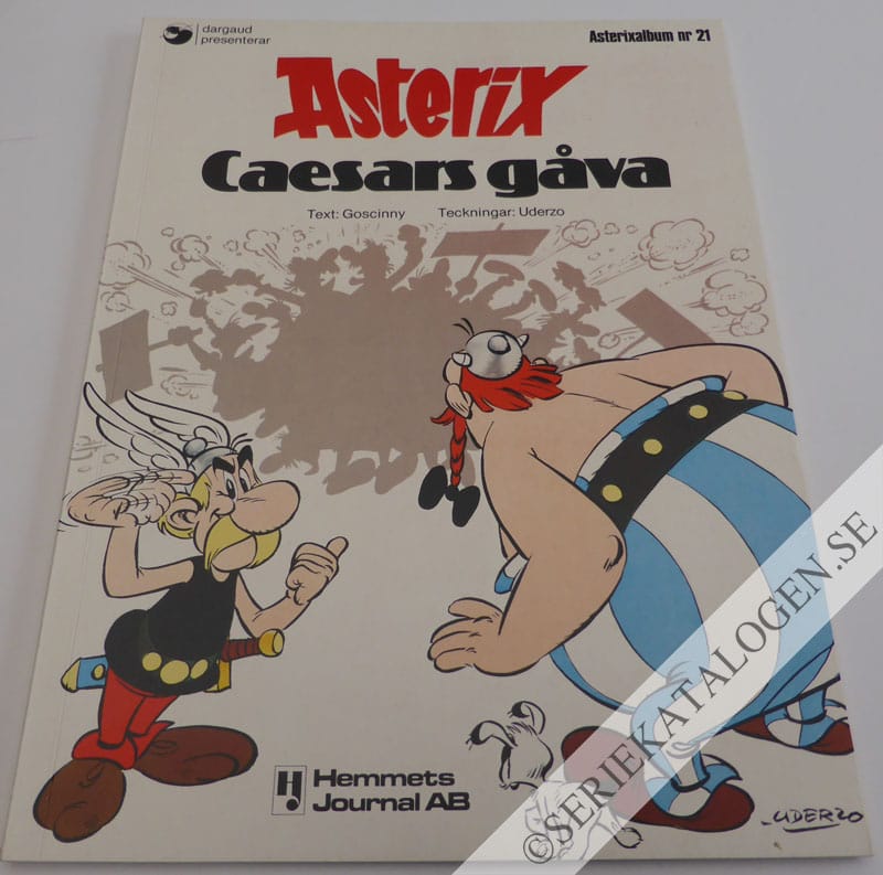 Framsida på Asterix Caesars gåva (1977)
