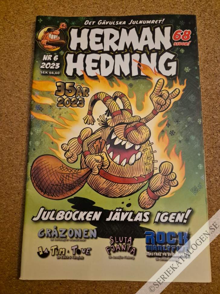 Framsida på Herman Hedning #6 (2023)