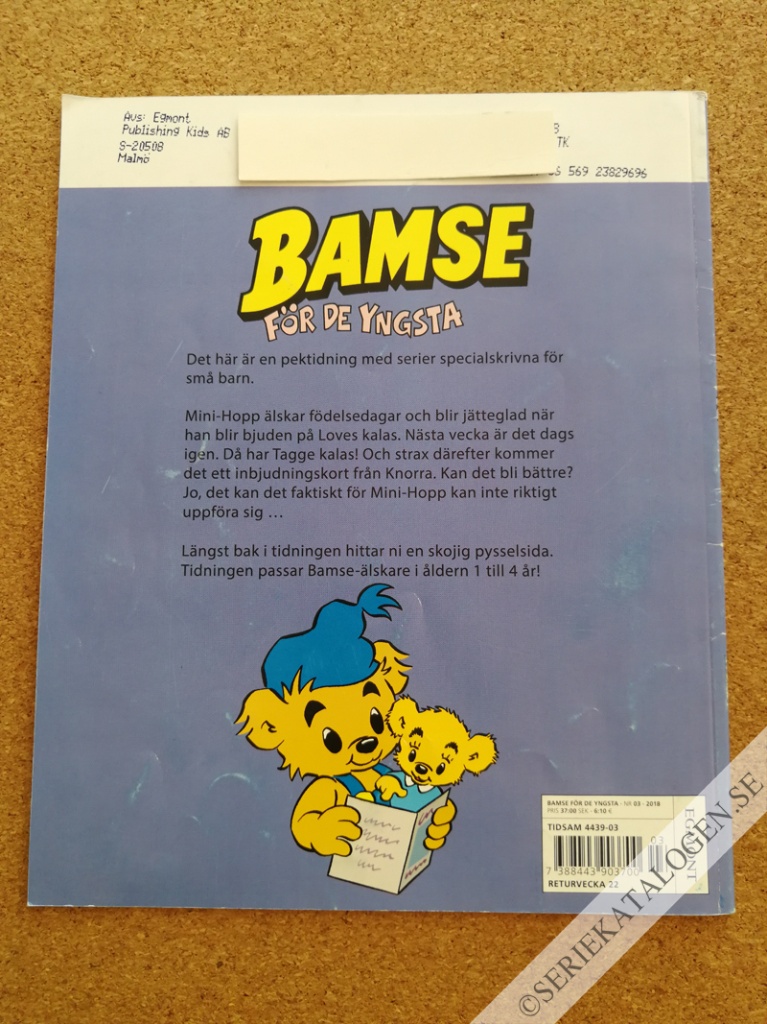 Baksida på Mini-Hopps kompis-kalas (2018)