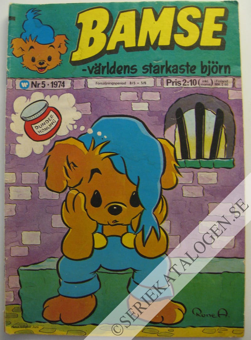 Framsida på Bamse - världens starkaste björn #5 (1974)