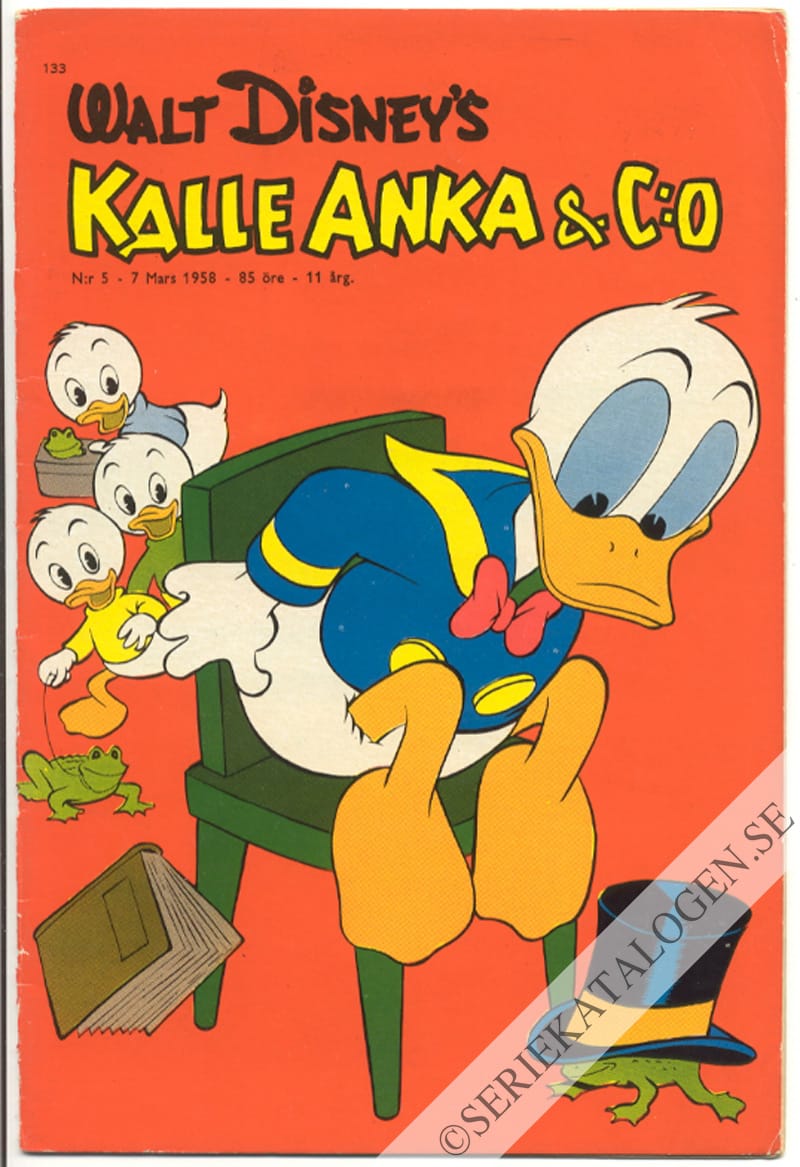 Framsida på Kalle Anka & C:o #5 (1958)
