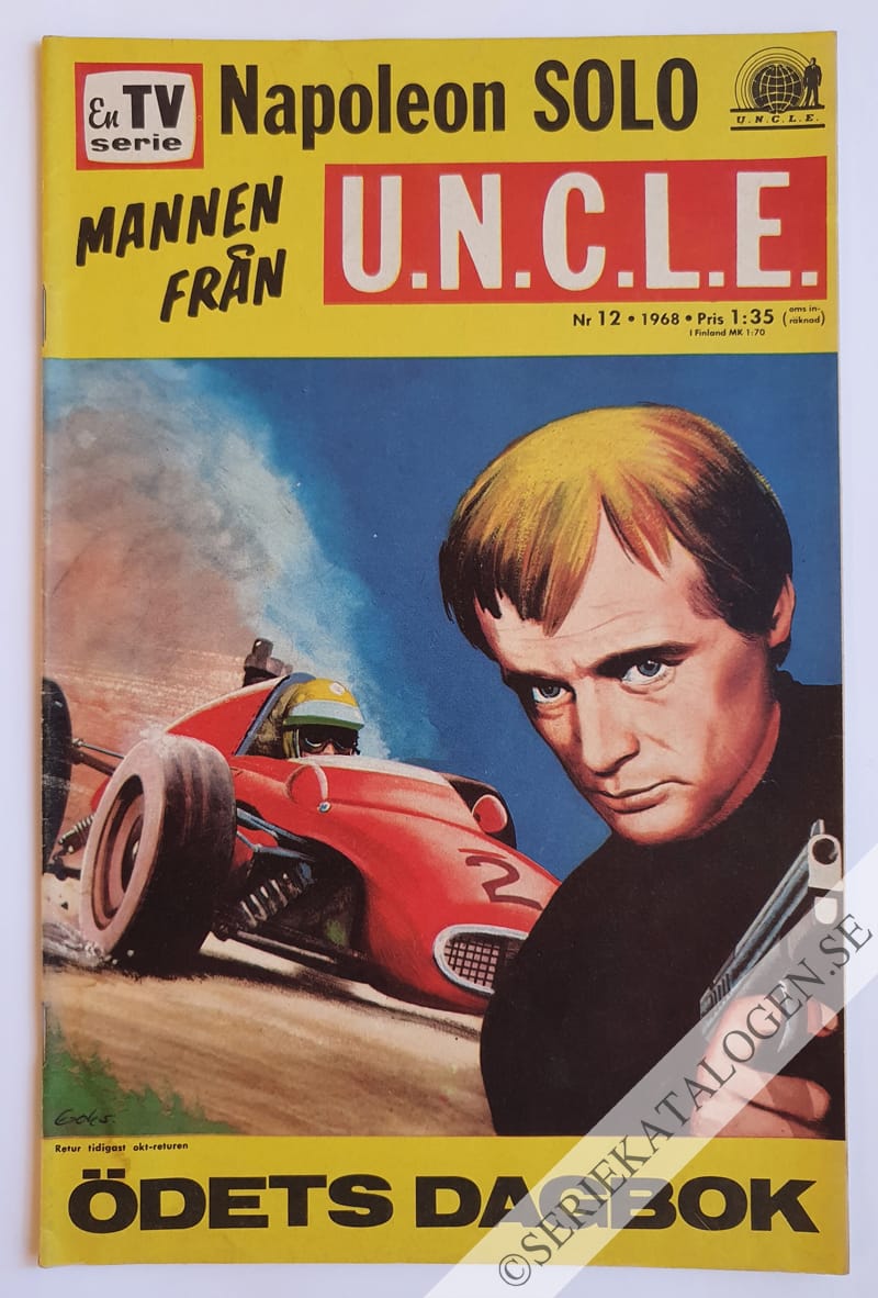 Framsida på En TV-serie - Mannen från U.N.C.L.E.* Ödets dagbok (1968)