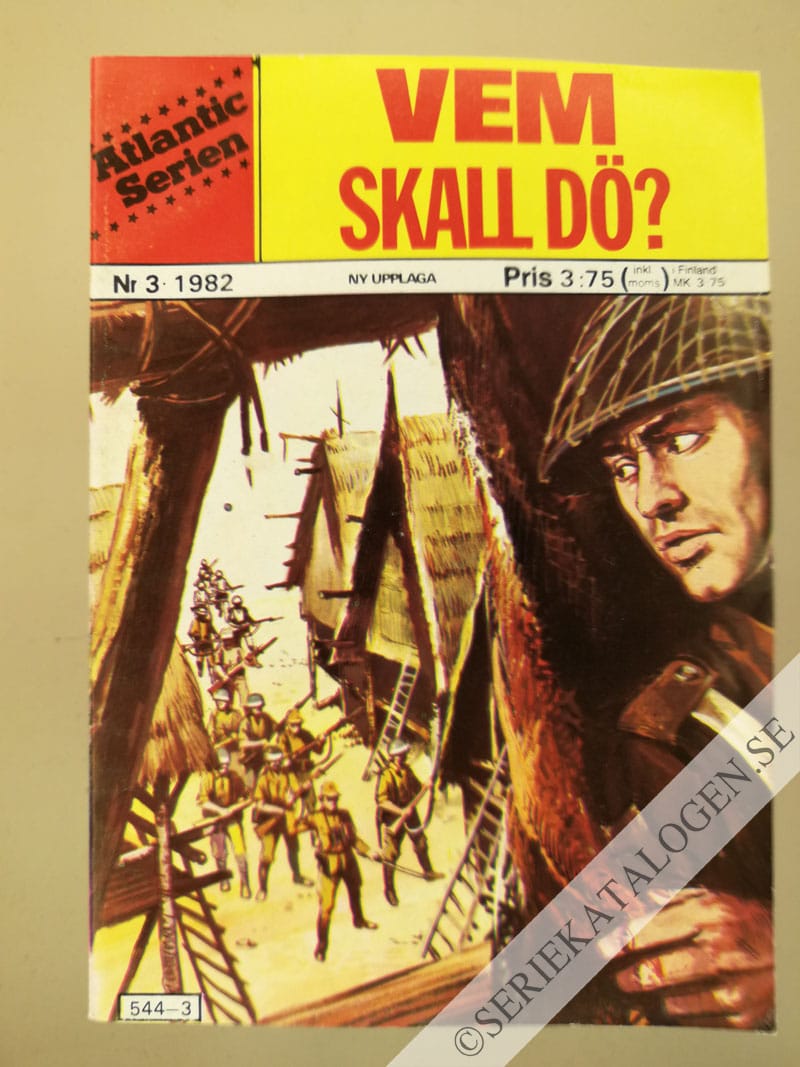 Framsida på Atlanticserien Vem skall dö? (1982)