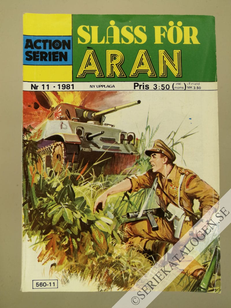 Framsida på Actionserien Slåss för äran (1981)