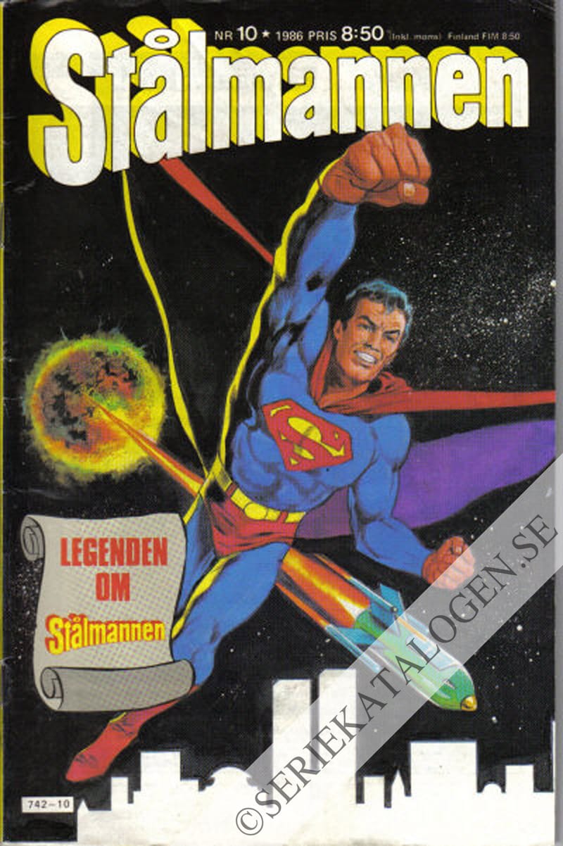 Framsida på Stålmannen #10 (1986)