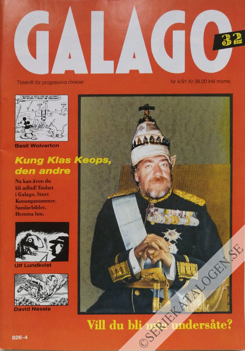 Framsida på Galago #4 (1991)