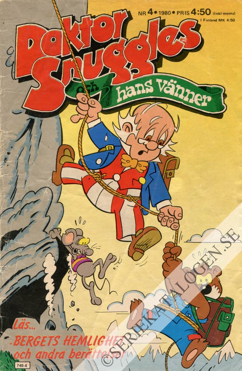 Framsida på Doktor Snuggles och hans vänner #4 (1980)