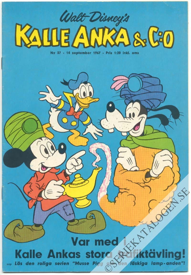 Framsida på Kalle Anka & C:o #37 (1967)