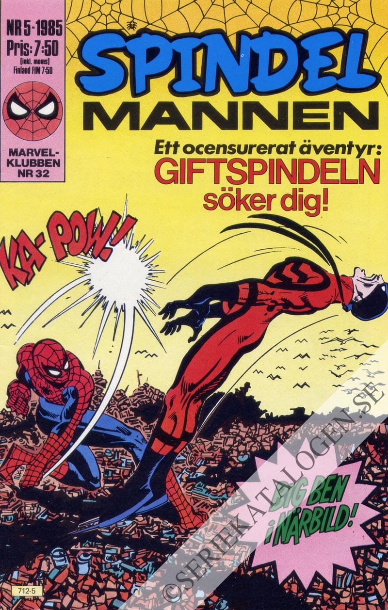 Framsida på Spindelmannen #5 (1985)