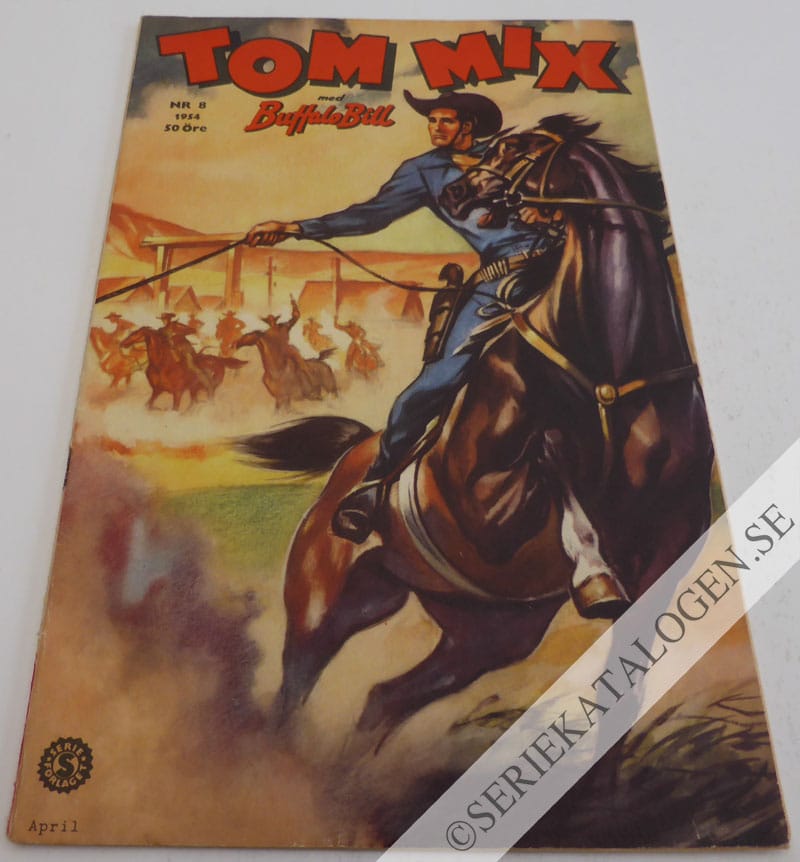 Framsida på Tom Mix #8 (1954)