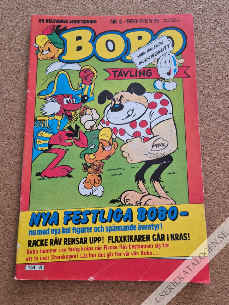 Framsida på Bobo #8 (1984)
