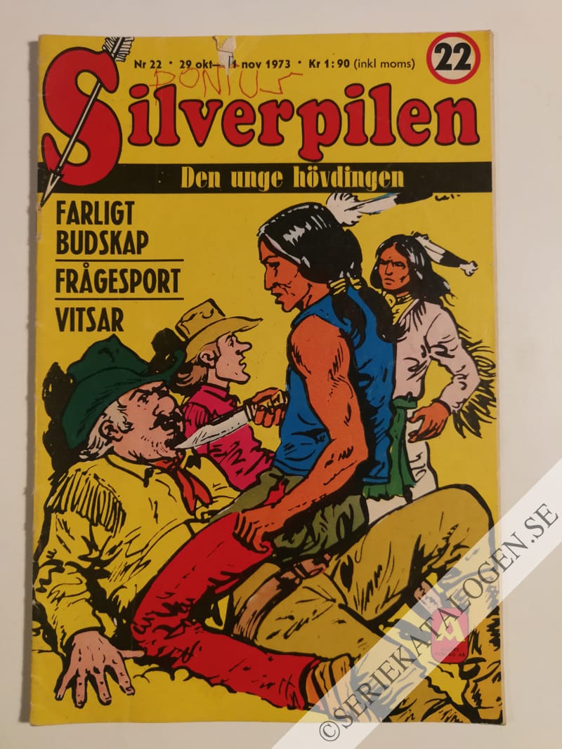 Framsida på Silverpilen #22 (1973)