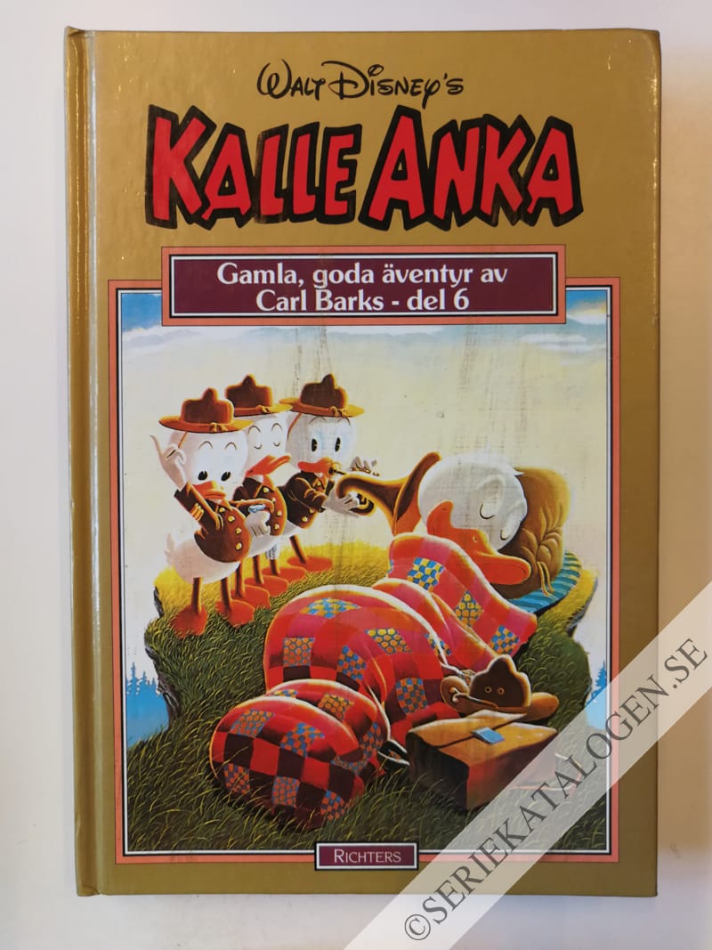 Framsida på Kalle Anka - gamla, goda äventyr av Carl Barks #6 (1989)