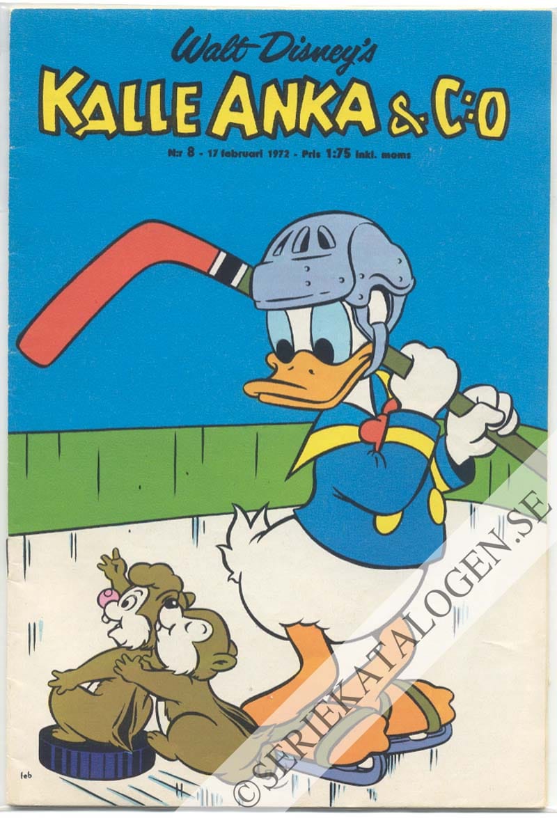 Framsida på Kalle Anka & C:o #8 (1972)