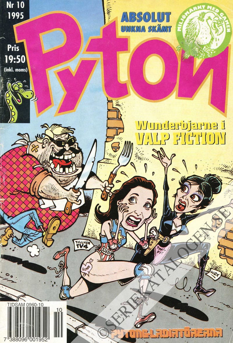 Framsida på Pyton #10 (1995)