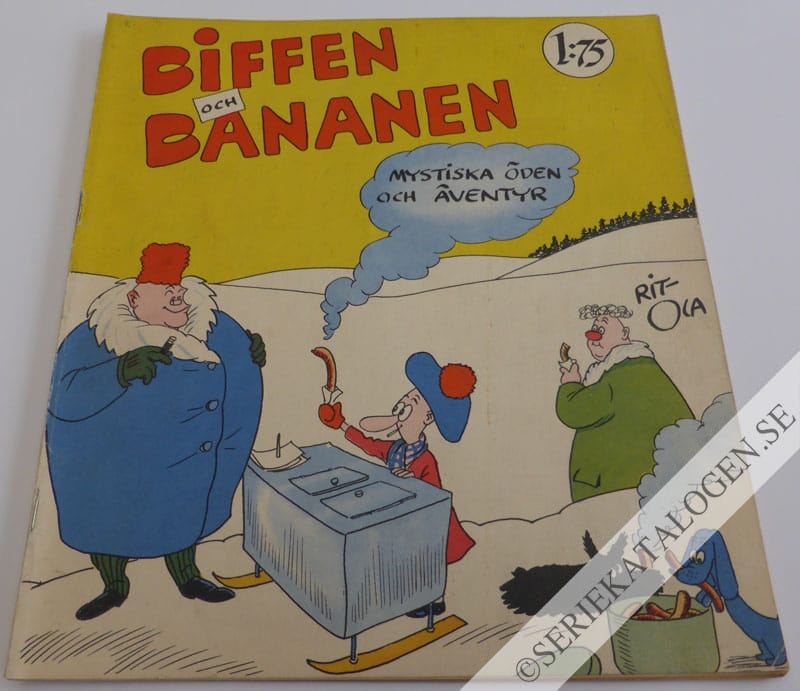 Framsida på Biffen och Bananen Mystiska öden och äventyr (1951)