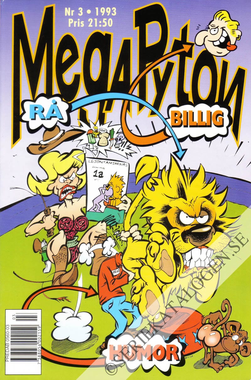 Framsida på MegaPyton #3 (1993)