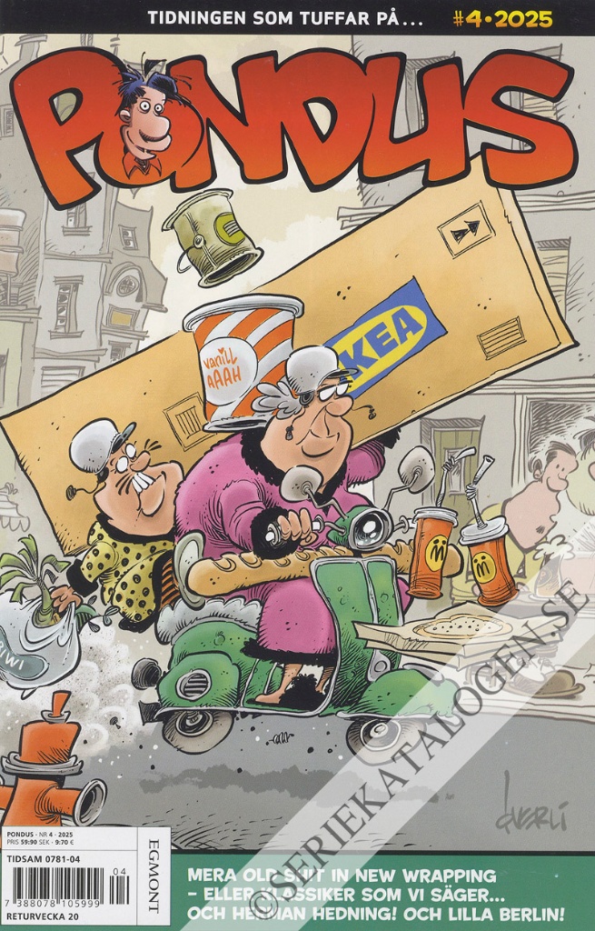 Framsida på Pondus #4 (2025)