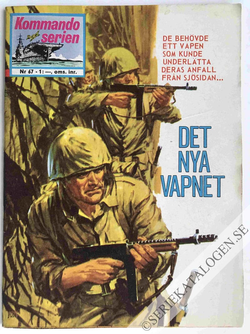 Framsida på Kommandoserien #67 - Det nya vapnet (1965)