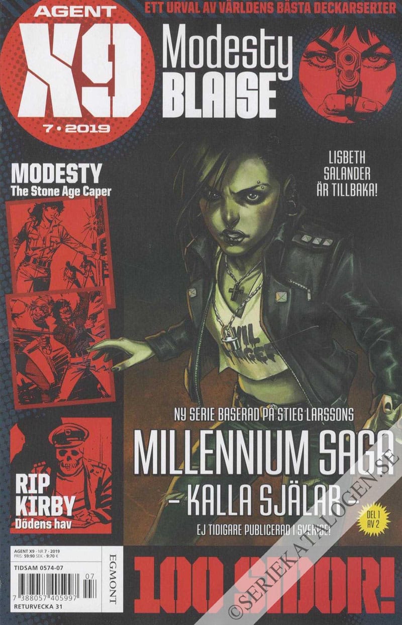 Framsida på Agent X9 #7 (2019)