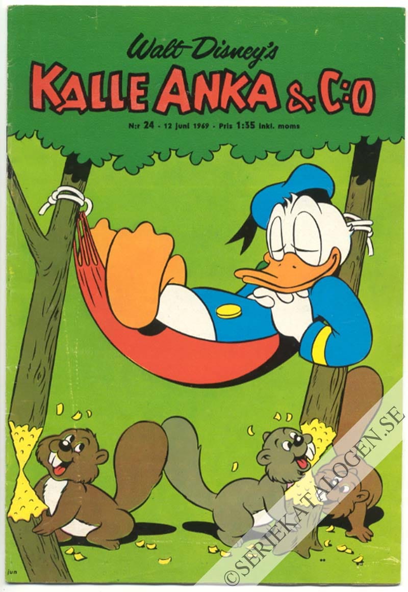 Framsida på Kalle Anka & C:o #24 (1969)