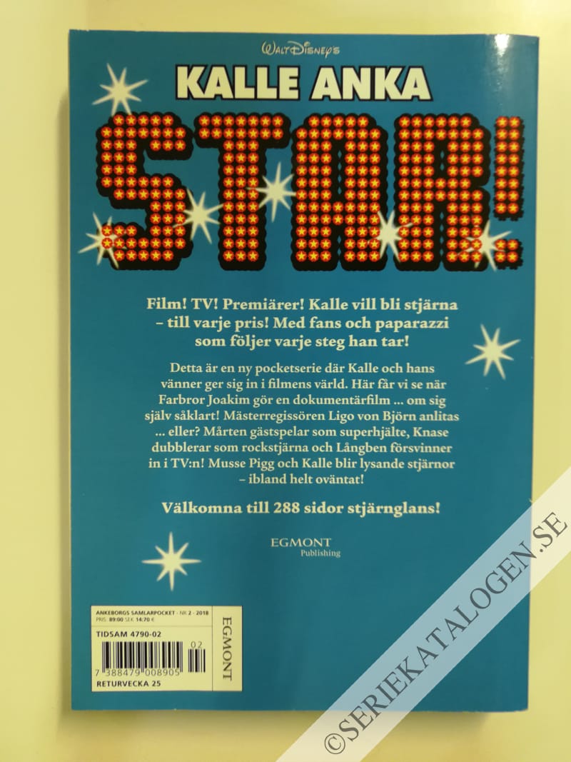 Baksida på Kalle Anka - Star! 2 (2018)