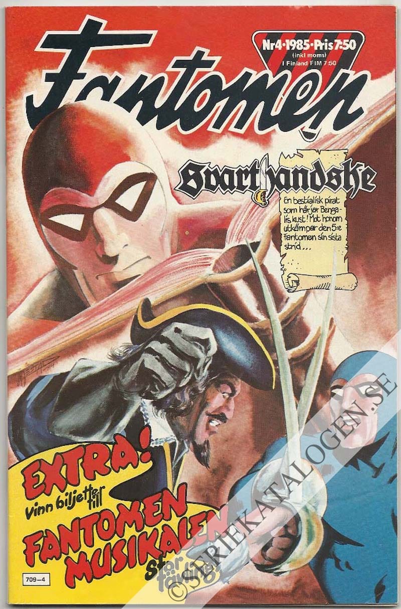 Framsida på Fantomen #4 (1985)