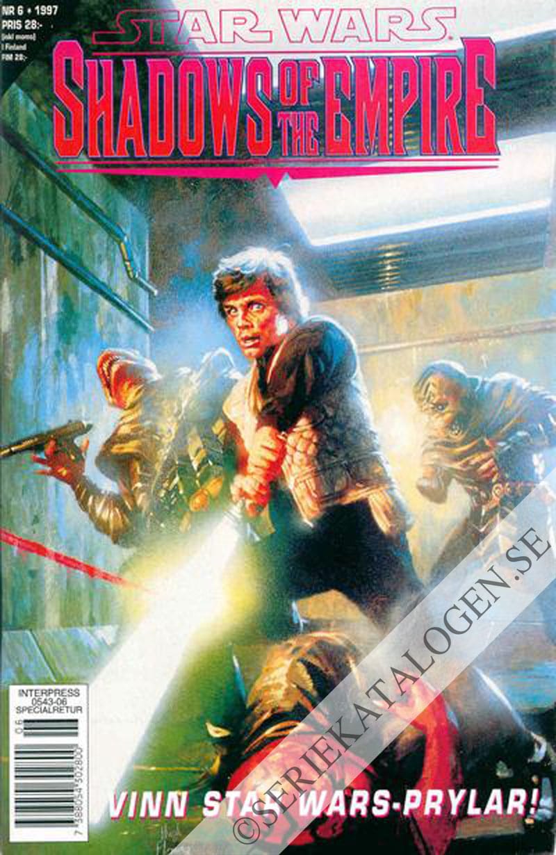 Framsida på Star Wars Shadows of the Empire (1997)