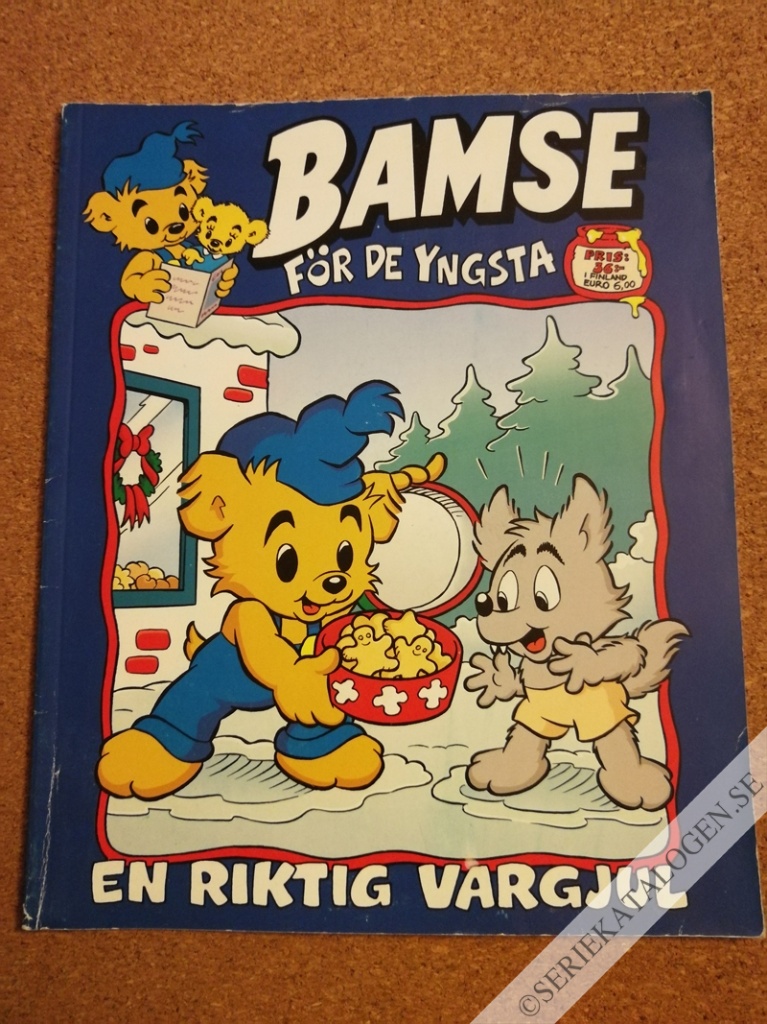 Framsida på Bamse för de yngsta En riktig vargjul (2017)
