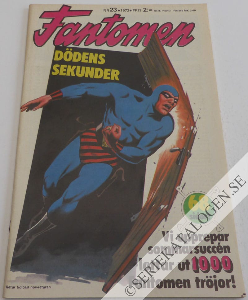Framsida på Fantomen #23 (1972)