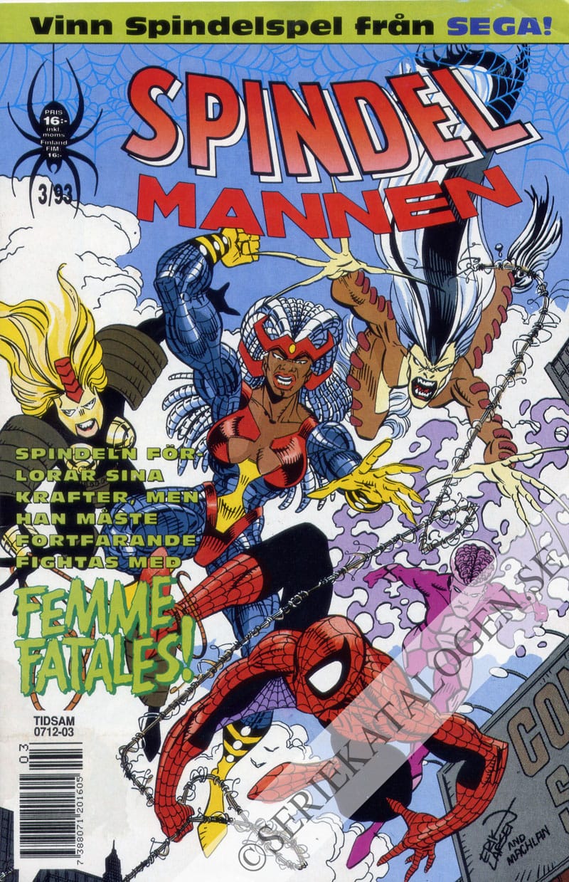 Framsida på Spindelmannen #3 (1993)