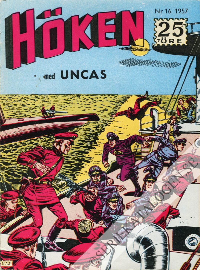 Framsida på Höken #16 (1957)