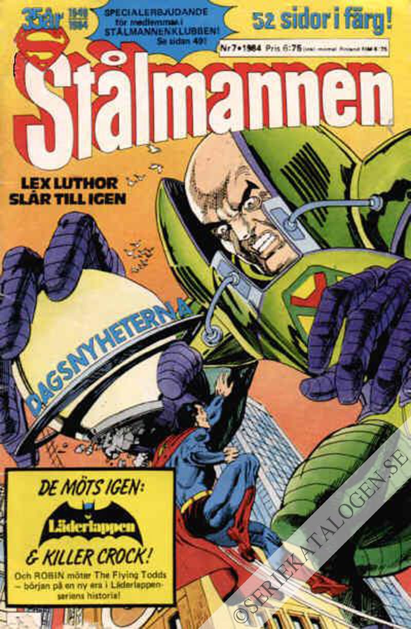 Framsida på Stålmannen #7 (1984)