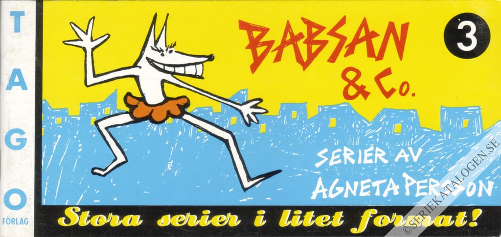 Framsida på Stora serier i litet format Babsan & co. (1988)