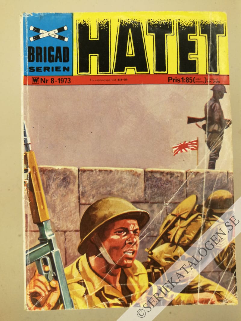 Framsida på Brigadserien Hatet (1973)
