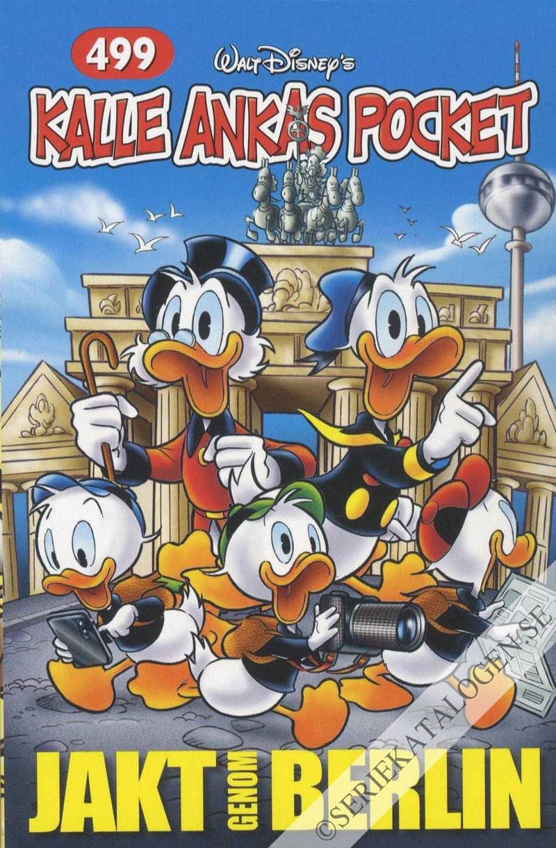 Framsida på Kalle Ankas pocket #499 - Jakt genom Berlin (2019)