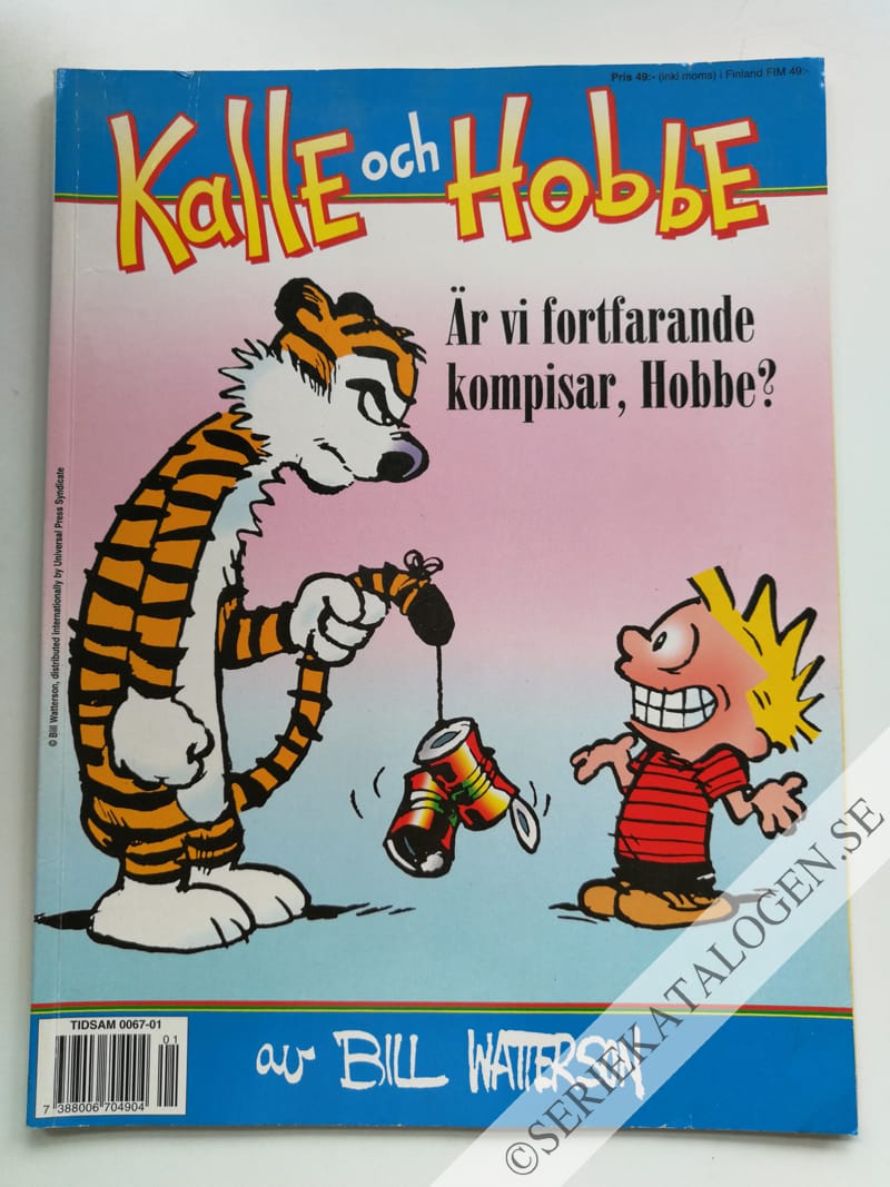 Framsida på Kalle och Hobbe Fortfarande kompisar, Hobbe? (2000)