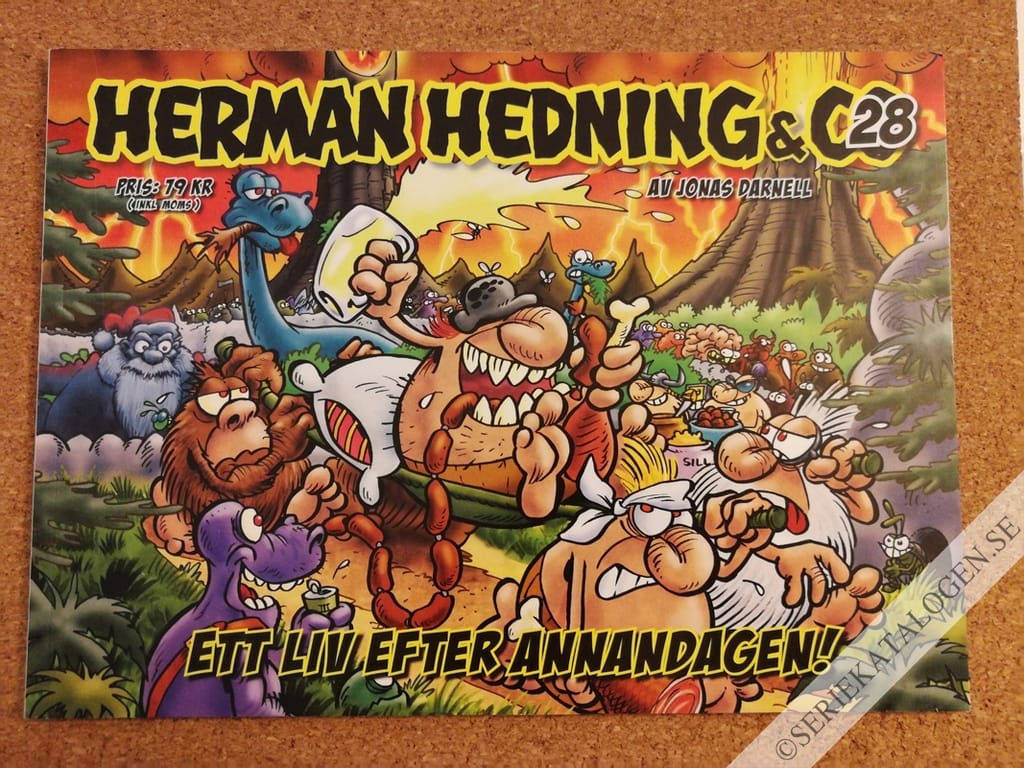 Framsida på Herman Hedning & co Ett liv efter annandagen! (2019)