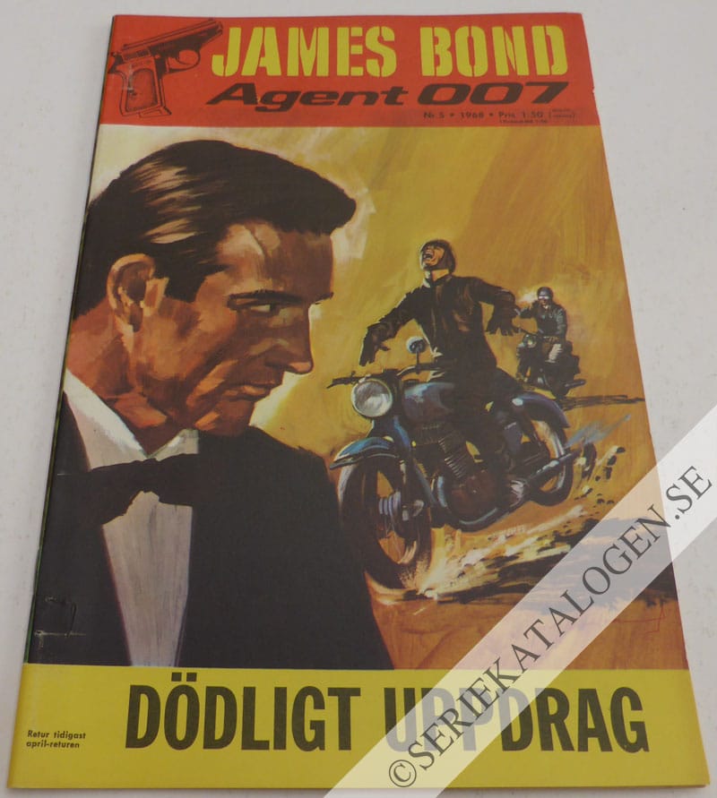 Framsida på James Bond agent 007 Dödligt uppdrag (1968)