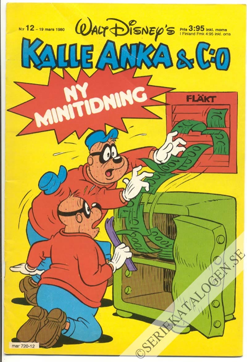 Framsida på Kalle Anka & C:o #12 (1980)