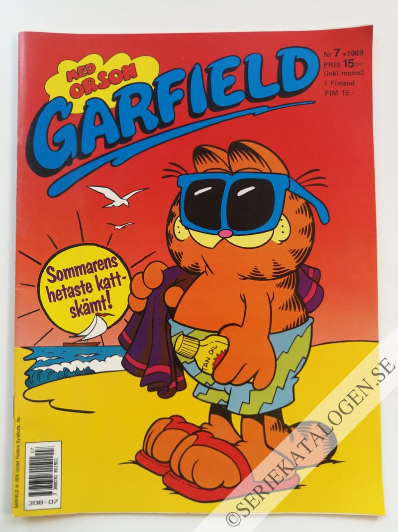 Framsida på Garfield #7 (1989)
