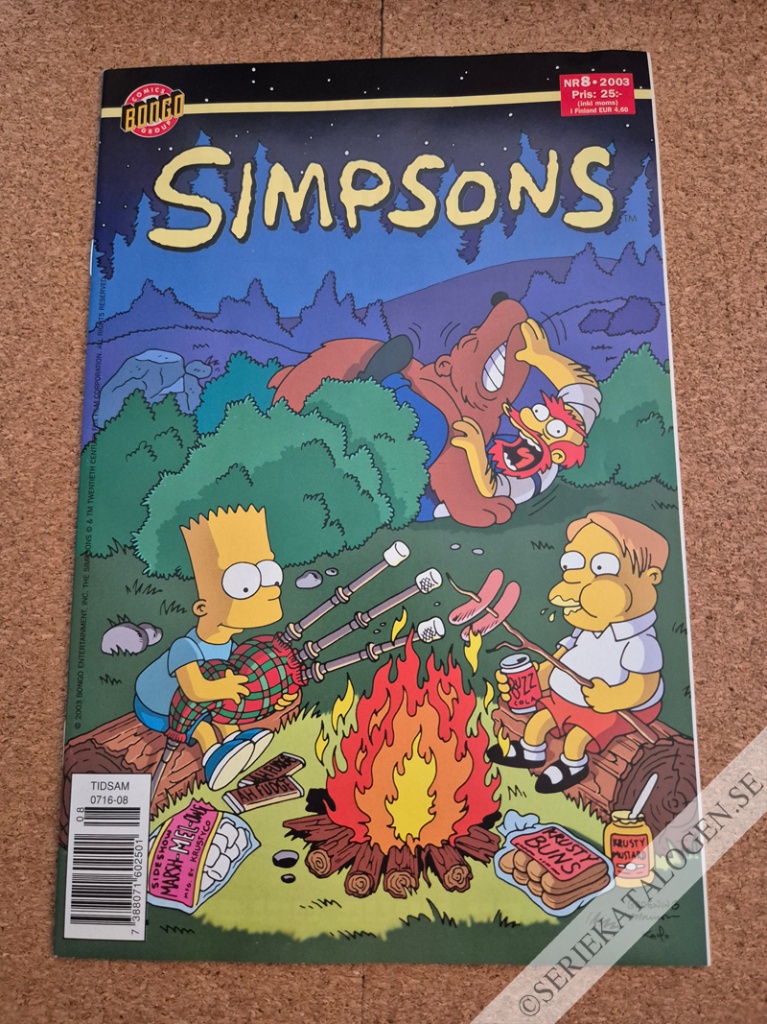 Framsida på Simpsons #8 (2003)