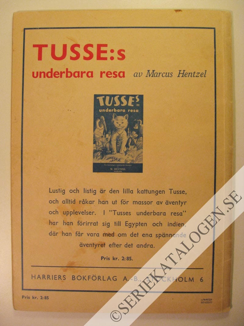 Baksida på Resan till Sydamerika (1946)
