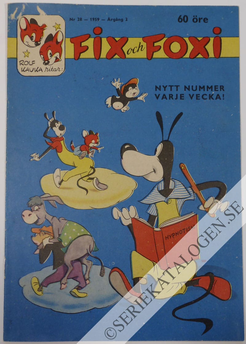 Framsida på Fix och Foxi #28 (1959)